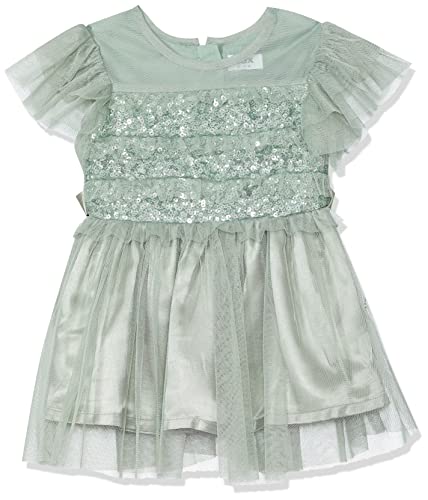 Image of Max Girls Embellished Flutter Sleeves A-Line Dress