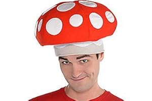 Amscan Red and White Alice in Wonderland Mushrooms Nightcap for Parties and Celebrations