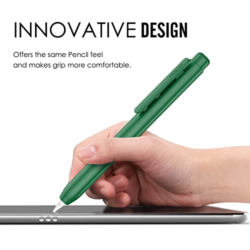Image of MoKo Retractable Holder Case for Apple Pencil 1st Generation,Midnight Green