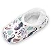 TropicalLife Luckyeah Chaussons en forme d'hippocampe pour homme et femme avec pieds pelucheux en mousse à mémoire de forme confortable pour intérieur ou extérieur - - multicolore, 40/41 EU