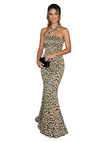 Image of Stretch Spandex Bridesmaid Dresses Long 2026 One Shoulder Formal Gowns Satin Mermaid Prom Wedding Guest DR0194N