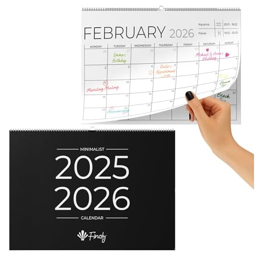 Finoly Academic Wall Calendar 2025-26