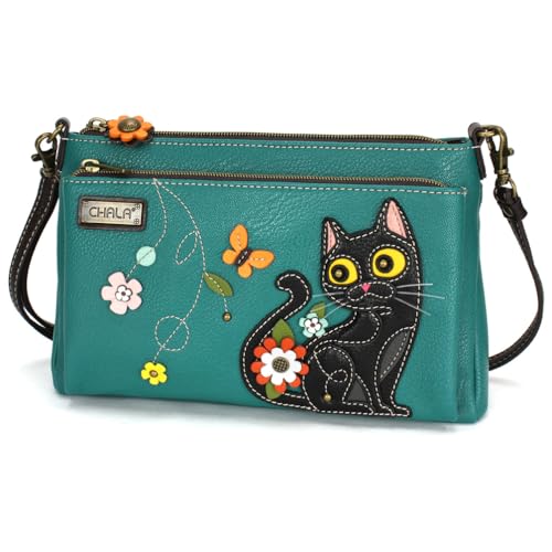 Image of CHALA RFID Protected Vegan Leather Deluxe Crossbody Bag with Adjustable Straps