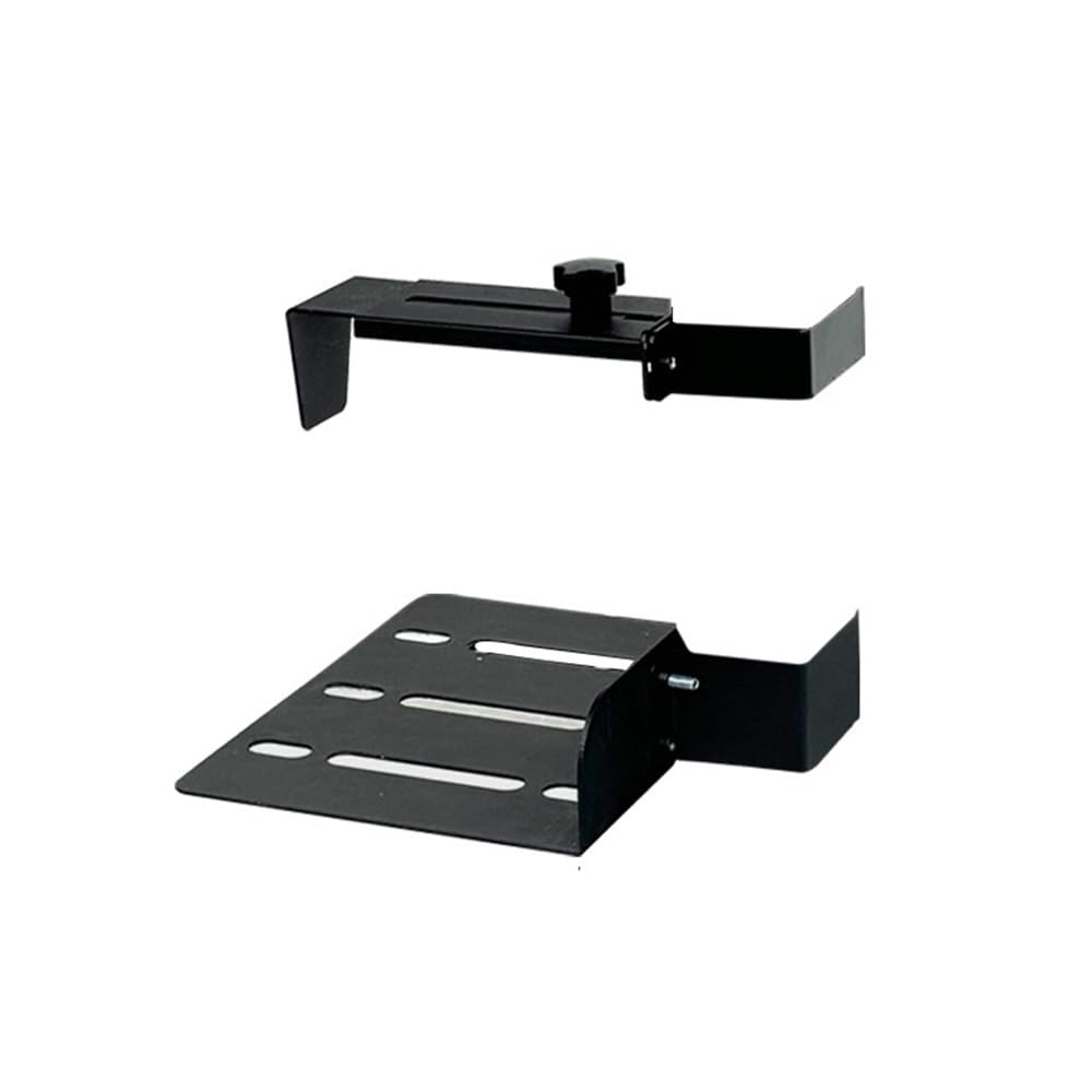 supporto per torre di computer Supporto for PC sotto la scrivania - Rack host sospesi divisi for rack CPU Tower Staffa in acciaio nero, supporto for for carichi pesanti for Sit Stand