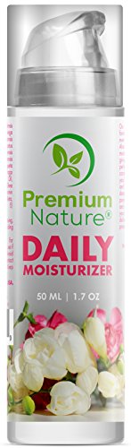 Daily Face Moisturizer Serum - Hydrating Vitamin Lotion For Daily Use With Dispensing Pump - With Aloe Vera Jojoba Oil Shea Butter Green Tea For Sensitive Dry And Oily Skin - Premium Nature