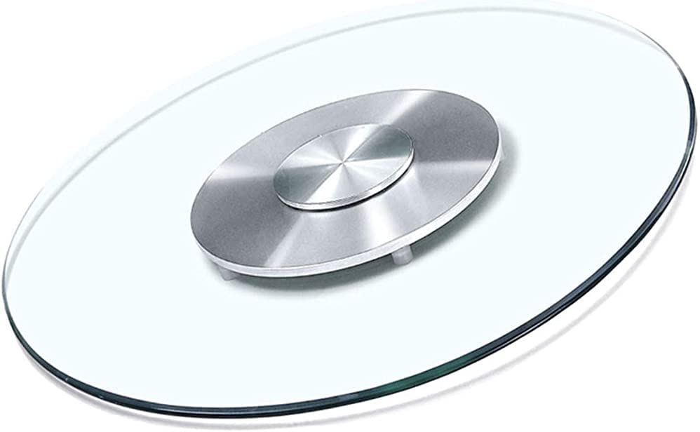 Lazy Susan de vidrio templado para compartir platos cómodamente en la mesa de comedor