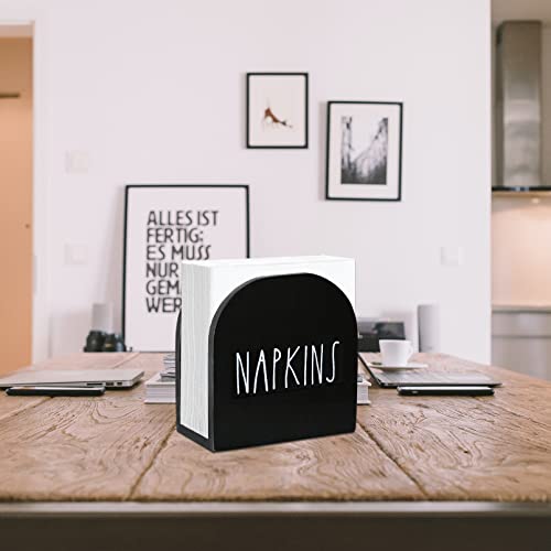 Napkin-Holder-Modern-Farmhouse-Napkin-Holder-Wooden-Napkin-Holder-Rustic-Paper-Napkin-Storage-Organizer-Large-Country-Vintage-Napkin-Dispenser-for-Dinning-Table-Home-Kitchen-Outdoor-Black Napkin Holder Modern Farmhouse Napkin Holder Wooden Napkin Holder Rustic Paper Napkin Storage Organizer Large Country Vintage Napkin Dispenser for Dinning Table Home Kitchen Outdoor Black