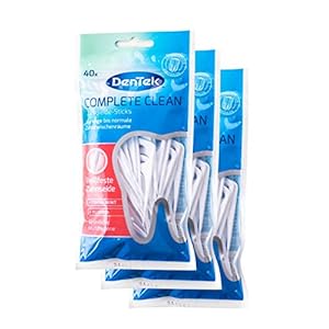 3x DenTek Complete Clean flossticks