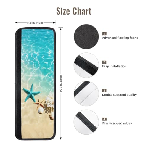 Image of Ocean Starfish Refrigerator Door Handle Covers Set of 2, Neoprene Fridge Door Handle Covers Washable Non-Slip Protector for Fridge Dishwasher Appliance Handle Covers, Keep Your Kitchen Clean