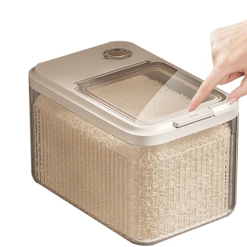 Almacenamiento de alimentos para perros – Sello fliipp-toppp mejorado | Caja multiusos de grano de arroz | Contenedor de almacenamiento de alimentos para mascotas de gran capacidad | Adecuado para