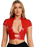 Ce crop top brillant est parfait pour les soirées en boîte, les fêtes ou les performances sur scène, vous permettant d'affirmer un look glamour