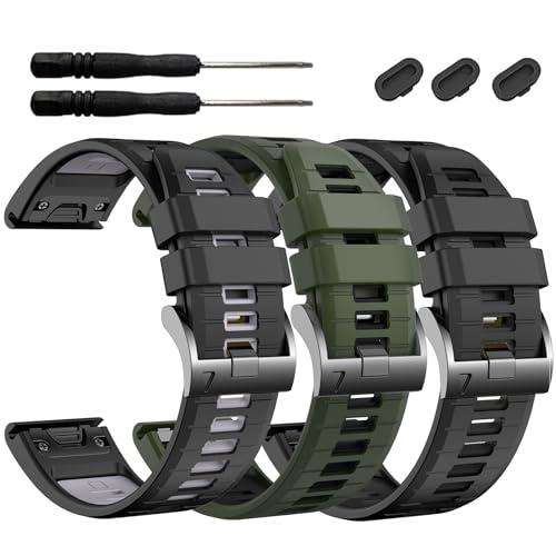 Correa de silicona 22mm para Garmin Fenix y Forerunner miniatura 1