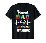Proud Autism Dad Autism Awareness Warrior Matching Family T-Shirt