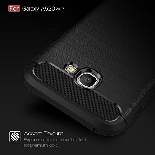 Capa para celular Smasung Galaxy A5 / A520 (2017) Capa protetora de TPU à prova de choque com textur
