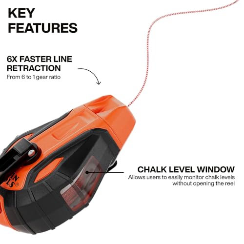 KLEIN TOOLS CHLK100S Chalk Reel