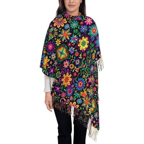 YQIUSM Rebozos Mexicanos Mexican Scarf Shawl Wrap Mexican Dress For Women Mexico2
