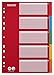 Produktbild Leitz Register für A4, Deckblatt und 5 Trennblätter mit Taben, Rot/Mehrfarbig, Recyclingkarton, 43866000