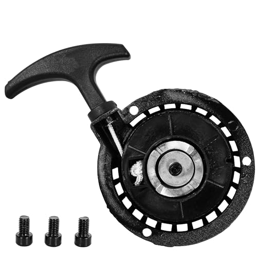 Démarreur à tirette pour 40/44-6 2 temps 47cc 49cc Mini Pocket Bike ATV 4 Wheeler Motorcycle, Mini-démarreur à traction en alliage d'aluminium à denture...