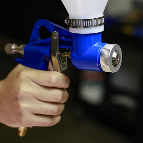 NEIKO 31227A Drywall Texture Sprayer, Air Texture Gun with 1.2 Gallon Hopper Gun, 3 Nozzles: 4 mm, 6 mm, 8 mm, Stucco Mud or Popcorn on Walls and Ceiling, Knockdown, Spray Gun with Handle by NEIKO - Used condition - Image 8