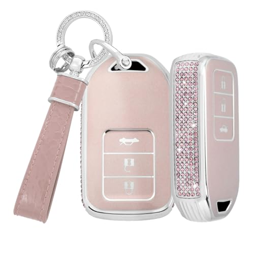 Coque de clé TPU Bling pour Honda CR-V et Civic | Protection premium strass