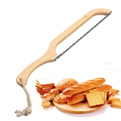 Qumiuu Coltelli per Sega ad per Pane | Coltelli per Tagliare Pane,Taglierina per Pane seghettata Lunga in Acciaio Inossidabile con Impugnatura Comoda per Biscotti e panini