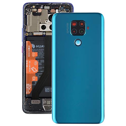 Couverture arrière de batterie Huawei Mate 30 Lite noire avec objectif