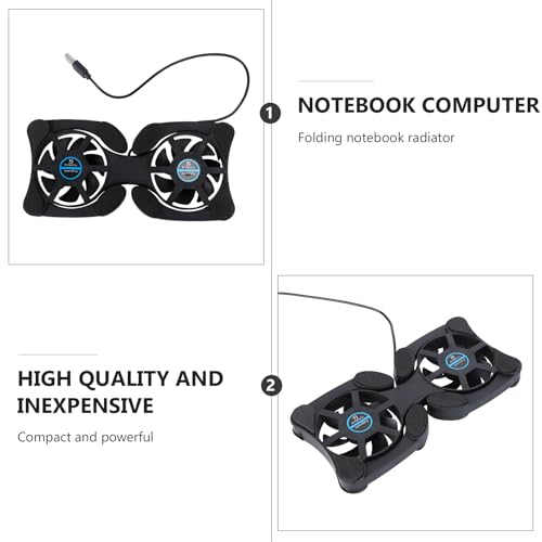 Ventilador portátil plegable para laptop con USB y base ajustable miniatura 6