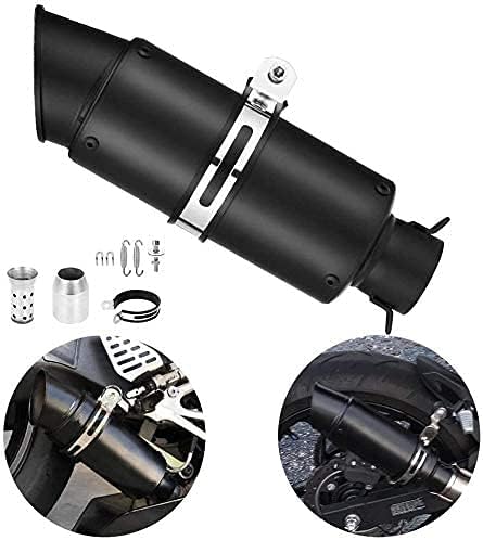最新 スリップオンマフラー バイク バイクマフラーサイレンサー 汎用 51mm エキゾーストパイプ 【Blackbird】 排気管