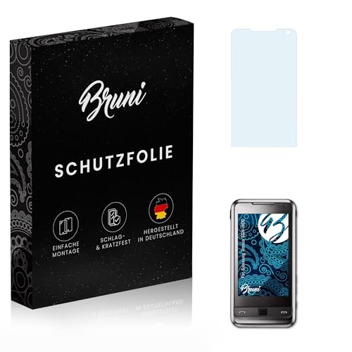 Bruni Protecteur d'écran compatible avec Samsung Omnia SGH-i900 Film Protecteur, cristal clair Écran protecteur (2X)