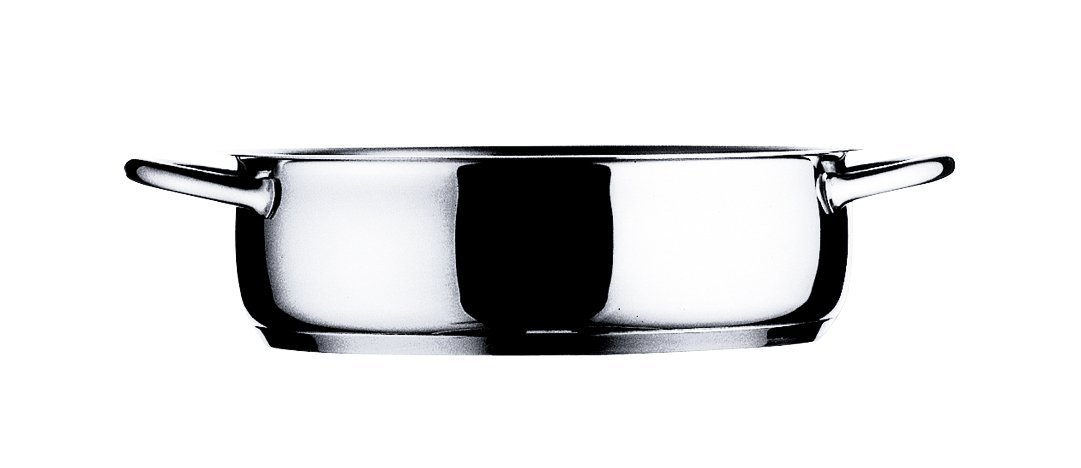 Sartén para freír sin quemar alimentos Mepra 30143124 calor uniforme plateada