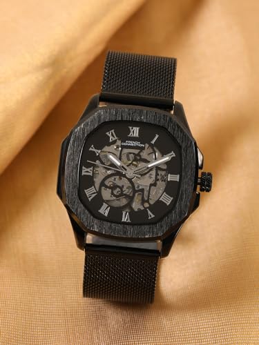 French Connection Black Dial Automatic Watch for Men -FCA05-1 - Image 2