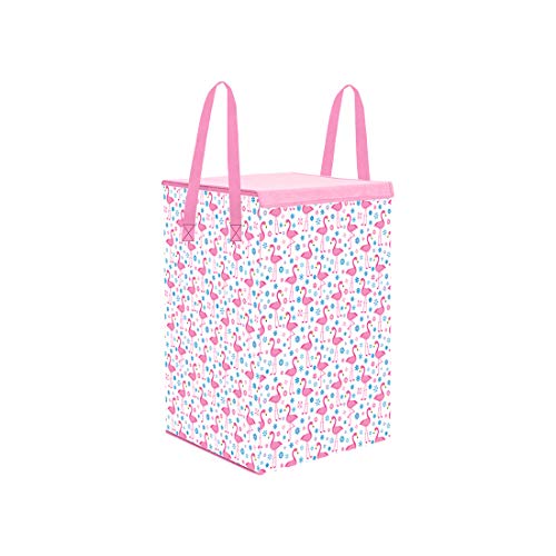 PrettyKrafts 75 LTR Foldable Laundry Basket for Clothes | Non-Woven Laundry Bag | Washing Clothes Storage Basket | Toy Storage Organizer | 36x36x53cm | Pink (B08D6RD4FX) Amazon Price History, Amazon Price Tracker