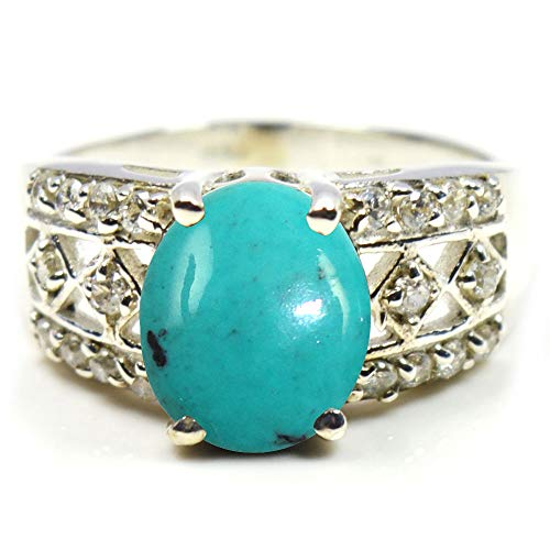 Choose Your Color Genuine Gemstone Silver Wedding Rings Band Cluster Style Handmade Size 5-12