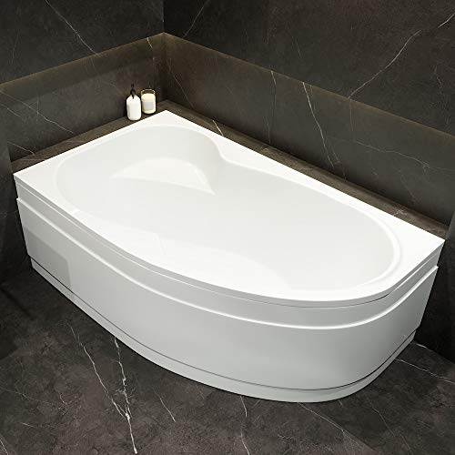 AQUADE Eckbadewanne Mainz Links 170x100cm Komplettset inkl. Untergestell,...
