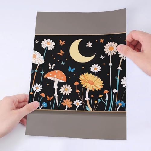 Autocollants mignons noirs et fleurs pour gourde et déco PC