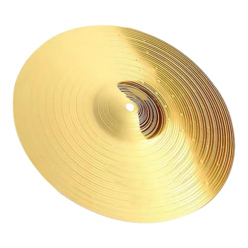 Yardwe Metal Drum Cymbal Jazz Cymbals for Drums with Fine Workmanship Easy to Use Performance
