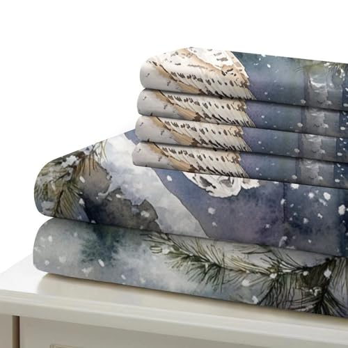 Parure de lit king size microfibre de luxe imprimée 3D