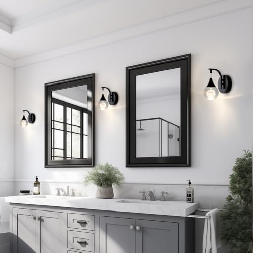 Image of Modern Wall Sconces, Moon Crystal Wall Sconce Indoor, 5W Dimmable LED Sconce Wall Lighting for Bedroom Bedside Bathroom Living Room Hallway Staircase, Black