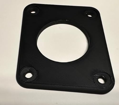 Generic EZGO TXT36 Charger Port Adapter Plate for Lithium Install and On Board Charging (Black)