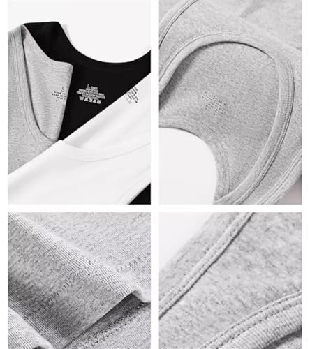 Camisetas sin mangas para hombre de algodon suave pack de 3 5