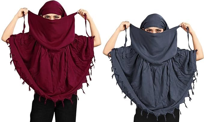 COMBO Women Cotton Stylish Hand Printed Scarf - Anti Pollution Full Face Cover With UV Sun Rays Protection Scarf-image-35