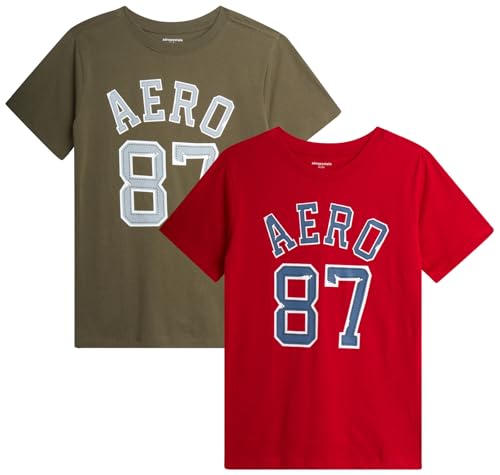 Petit T-shirt Aéropostale Bleu à Pois Brodés - Taille S Fille - Occasion Très Bon état