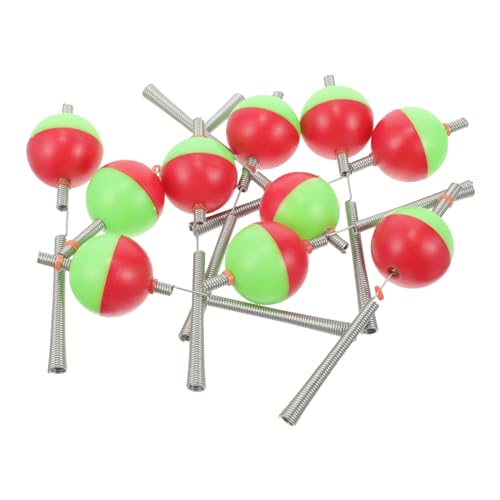 ibasenice 10Pcs Ice Fishing Alert Balls for Fishing Rod Tips and Essential Fishing Equipment for Winter Outdoor Fishing Durable Fishing Parts and Supplies