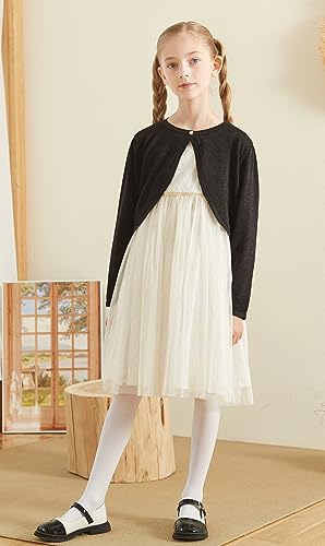 UMELOK Girls' Sparkly Shrug Cardigans2