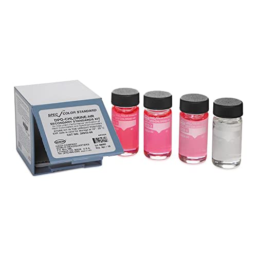 Hach 2893300 SpecCheck Secondary Gel Standards Set, DPD Chlorine - HR