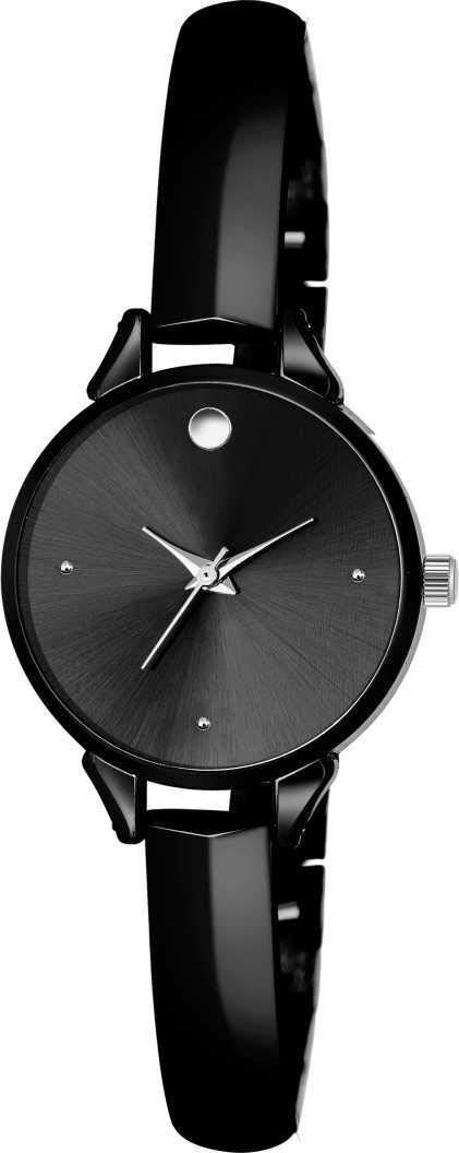 Lunsumio Womens Metal Stainless Steel Band Round Shape Buckle Clasp Casual wear Analogue Watch (H-S-1030_Black) (B0CKBSLHP3) Amazon Price History, Amazon Price Tracker
