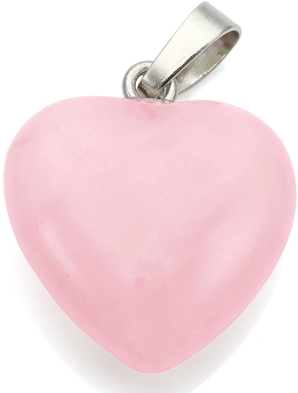 CrystalAge Rose Quartz Heart Pendant