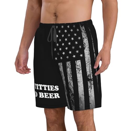 Funny Swim Trunks with Liner Beach Shorts Quick Dry Men'S Swimming Trunks Swim Suit2