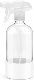 Roinisor Glass Spray Bottles with Silicone Sleeve Protection, Empty 16OZ Reusable Spray Bottles, Refillable Containers wit...