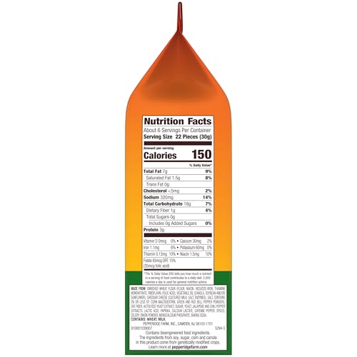 Image of Goldfish Mega Bites, Cheddar Jalapeno Crackers, 5.9 Oz Bag (Pack of 2)